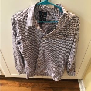 Stafford Purple striped button down